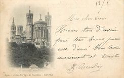 CPA Lyon Abside de l'Egl de Fourviere (carte 1900)