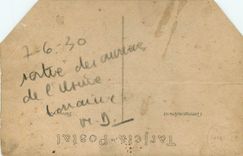 CARTE PHOTO Femmes Sortie de l'usine Lorraine