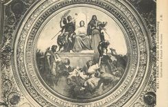 CPA Paris Palais du Luxembourg Cabinet Dore Plafond de Decaisne