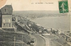 CPA le Havre vue Generale Tramway