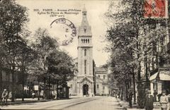 Paris 14 -- Avenue of Orleans - Church Saint Pierre of Montrouge - CPA