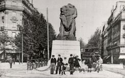 WIEDERGABE Paris-14 - der Lowe von Belfort - Denfert Rochereau setzen - CPA