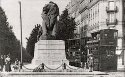 WIEDERGABE Paris-14 - der Lowe von Belfort - Denfert Rochereau setzen - CPA