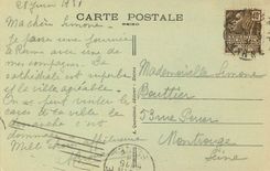 CPA 82 reims la cathedrale le sourire de reims