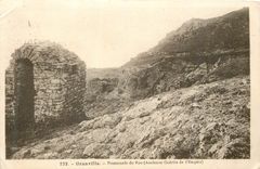 CPA 732 granville promenade du roc (ancienne guerite de l empire)