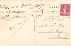 CPA 732 granville promenade du roc (ancienne guerite de l empire)