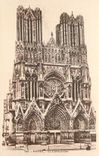 CPA 190 reims la cathedrale