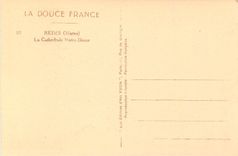 CPA La douce france reims(marne) la cathedrale notre dame