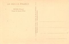 CPA La douce france reims(marne) statue de jeanne d arc