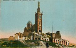 CPA Marseille la basilique de notre dame de la garde