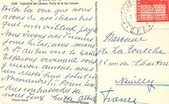 CPM 5329 vignoble de lavaux cuily et le lac leman