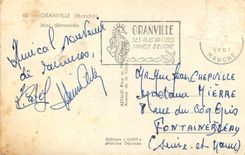 CPM 48 granville (manche) mer demontee