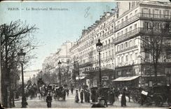 Paris (14) the Montmatre Boulevard --CPA