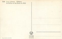 CPM Lac Leman Chateau De Chillon et les Dents du Midi