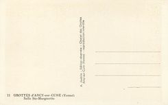CPA Grottes d'Arcy sur Cure (Yonne) Salle Ste Margueritte