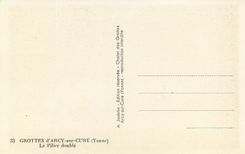 CPA Grottes d'Arcy sur Cure (Yonne) Le Pilier Double