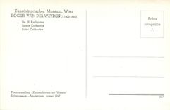 CPA Kunsthistorisches Museum Wien Rogier Vander Weyden Sainte Catherine