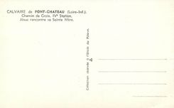 CPM Calvaire de Pontchateau (Loire INf) Chemin de Croix IVe Station Jesus Rencontre sa Sainte Mere