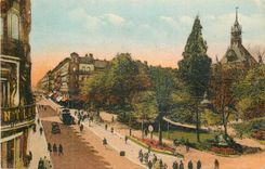 CPA Toulouse Rue d'Alsace Lorraine et le Square du Capitole