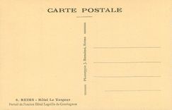 CPA Reims Hotel le Vergeur Portail de l'Ancien Hotel Lagoille de Courtagnon