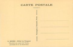 CPA Reims Hotel le Vergeur Cheminee aux Armes des  Ursins Provenant de la Rue Saint Sixte