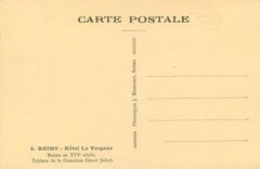 CPA Reims Hotel le Vergeur Reims au XVIe Siecle Tableau de la Donation Henri Jadart