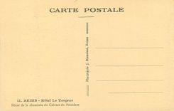 CPA Reims Hotel le Vergeur Decor de la Cheminee du Cabinet du President