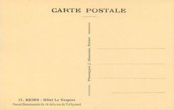 CPA Reims Hotel le Vergeur Portail Renaissance du 16 de la Rue de Talleyrand