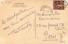 CPA Montpellier(Monument aux Morts)