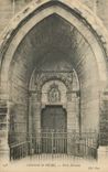 CPA Cathedrale de Reims Porte Romane