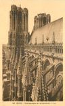 CPA Reims Arcs Boulants de la Cathedrale