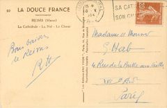 CPA Reims (Marne) la Cathedrale la Nef le Choeur