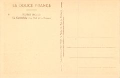 CPA Reims (Marne) la Cathedrale la Nef et la Rosace