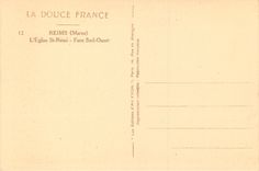 CPA Reims (Marne)l'Eglise St Remi Face Sud Ouest