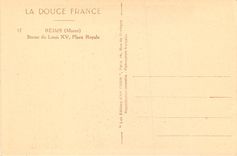 CPA Reims (Marne) Statue de Louis XV Place Royale