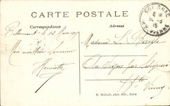 Billancourt- kampierender Soldat-CPA