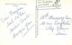 CPM St Gilles sur Vie (Vendee) la Plage