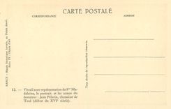 CPA Nancy Musee Historique Lorrain au Palais Ducal Vitrail avec Representation de Ste Madeleine