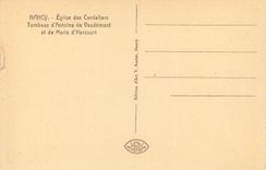 CPA Nancy Eglise des Cordeliers Tombeau d'Antoine de Vaudemont et de Marie d'Harcourt