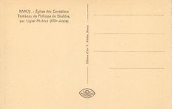 CPA Nancy Eglise des Cordeliers Tombeau de Philippe de Gheldre par Ligier Richier (XVIe Siecle)