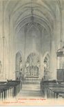 CPA Ouanne Interieur de l'Eglise