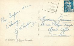 CPA Cabourg La Terrasse des Anglais Ves l'Est