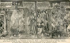 CPA La Chaise Dieu Tapisserie d'Arras (XVe Siecle) Representant La Fuite en Egypte