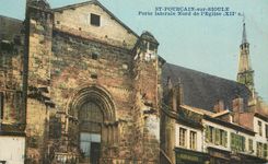 CPA St Pourcain sur Sioule Porte Laterale Nord de l'Eglise (XIIe S)