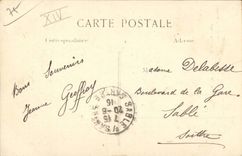 Paris - the 14 Church St Pierre de Montrouge - Avenue of Maine Avenue of Orleans with the electric tram - CPA