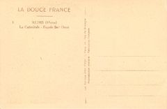 CPA La Douce France Reims (Marne) La Cathedrale Facade Sud Ouest