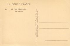 CPA le Puy (Haute Loire) Vue Generale