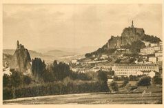 CPA le Puy (Haute Loire)les Rochers St Michel d'Aiguilhe et Corneille