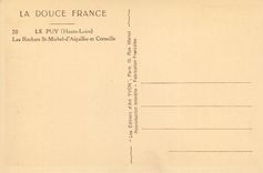 CPA le Puy (Haute Loire)les Rochers St Michel d'Aiguilhe et Corneille
