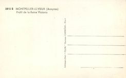 CPM Montpellier le Vieux (Aveyron) Profil de la Reine Victoria